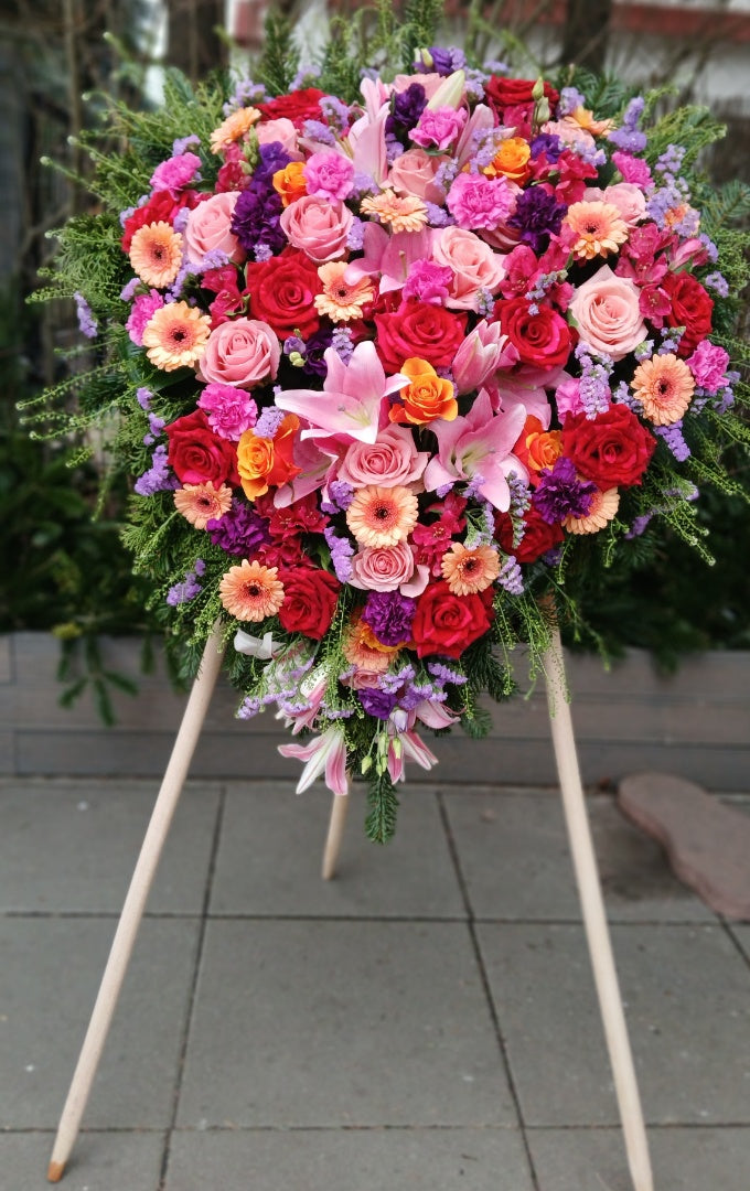 Wieniec pogrzebowy mix kolorów