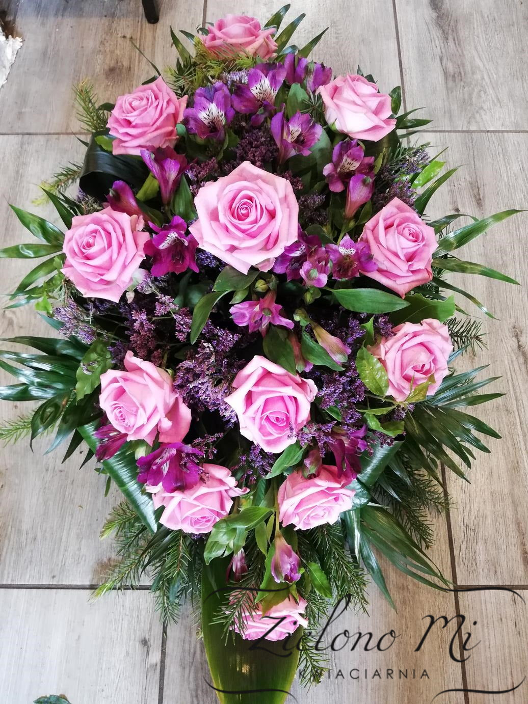 Wiązanka różowo-fioletowa