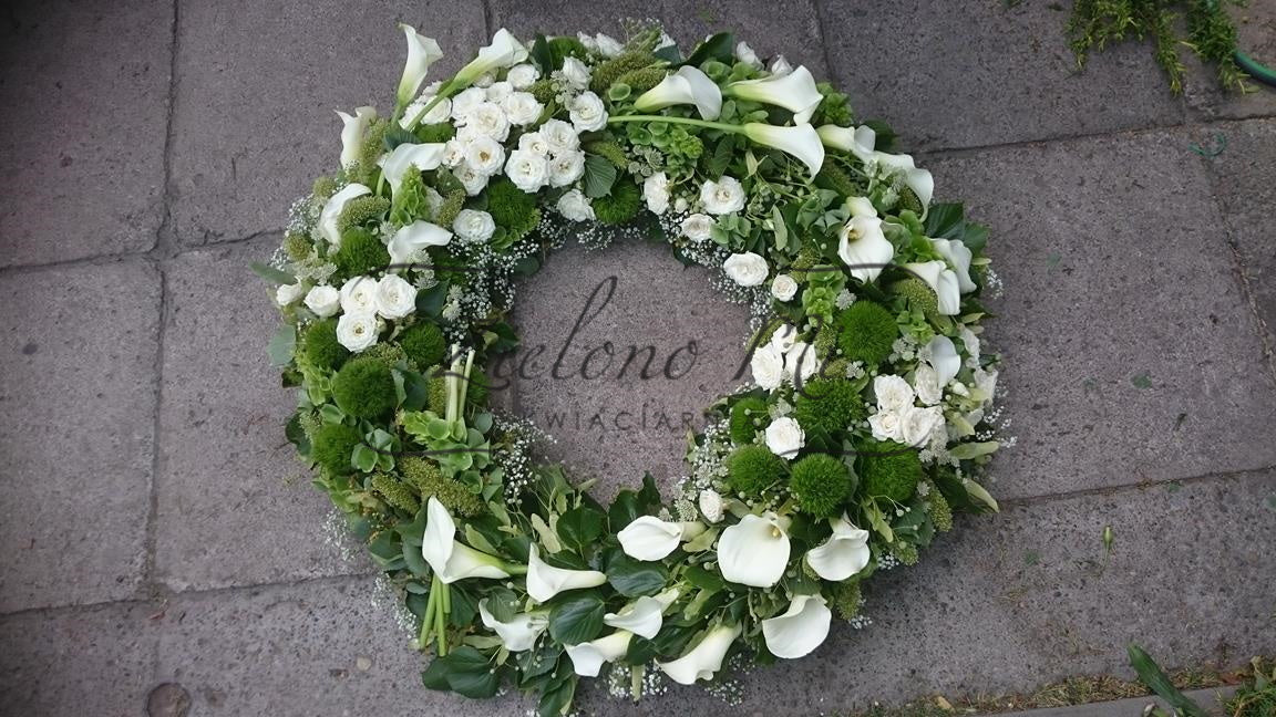 Wieniec rzymski biało-zielony